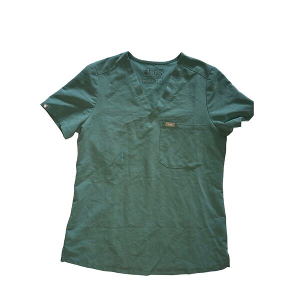 Figs Catarina One-Pocket Scrub Top HYDROGREEN Small - Picture 1 of 4